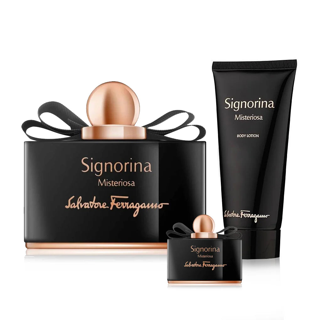 FERRAGAMO Signorina Misteriosa セット Salvatore Ferragamo Signorina Misteriosa Eau De Parfum 3-Piece