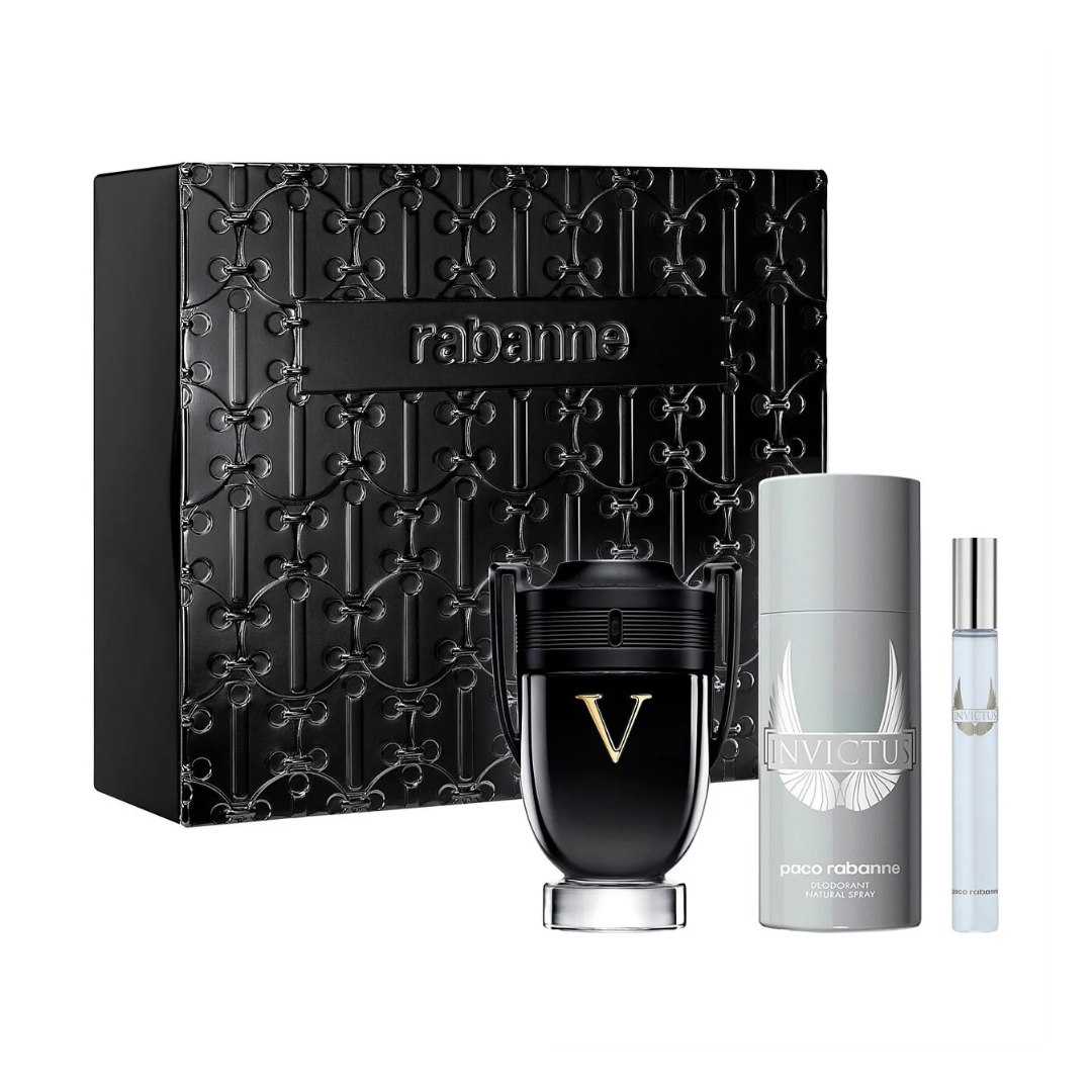 Paco Rabanne Invictus Eau De Toilette Ml For Men Pcs Set – Perfume