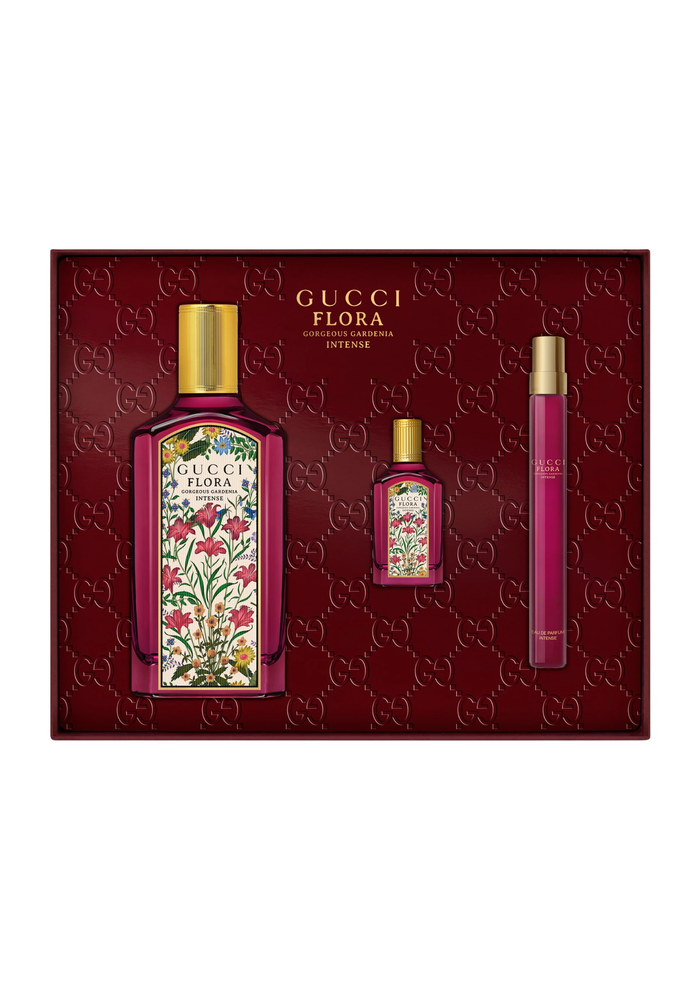 Gucci Flora Gorgeous Gardenia Intense EDP Gift Set for Women – 3 Pieces