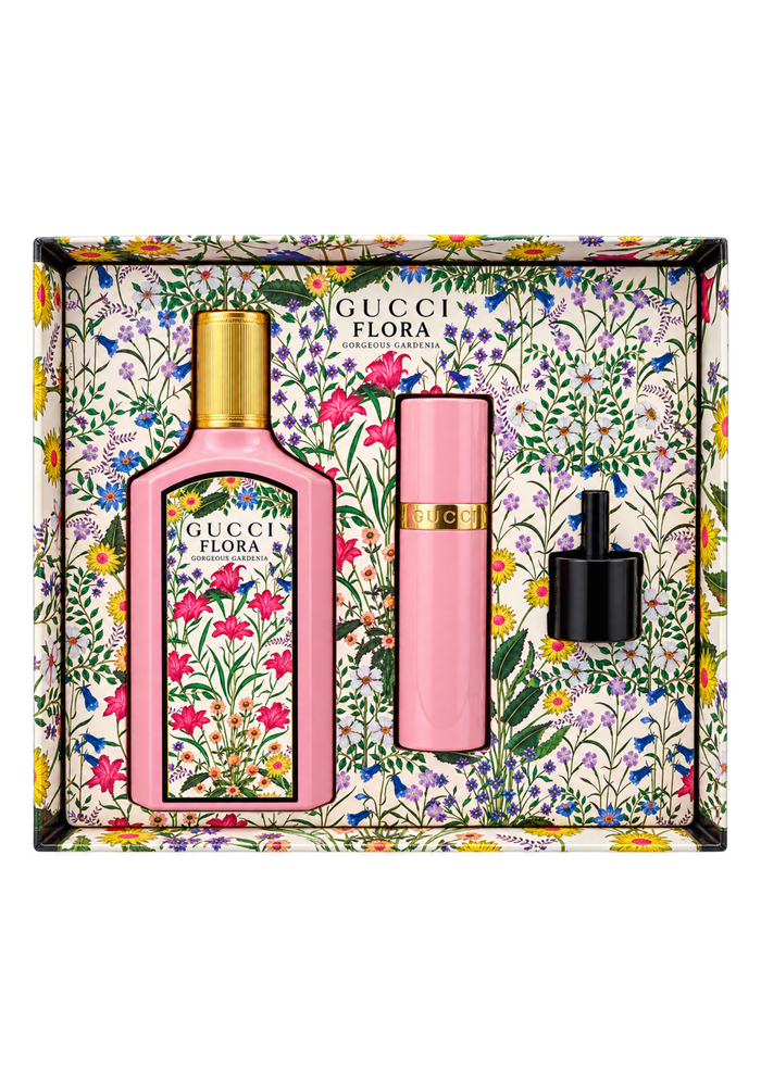 Gucci Flora Gorgeous Gardenia Intense EDP Gift Set for Women – 3 Pieces