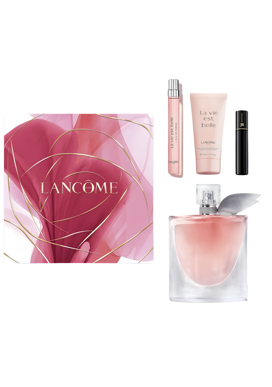 Lancome La Vie Est Belle Women Gift Set EDP 100ml + Body Lotion + Mini EDP + Mascara