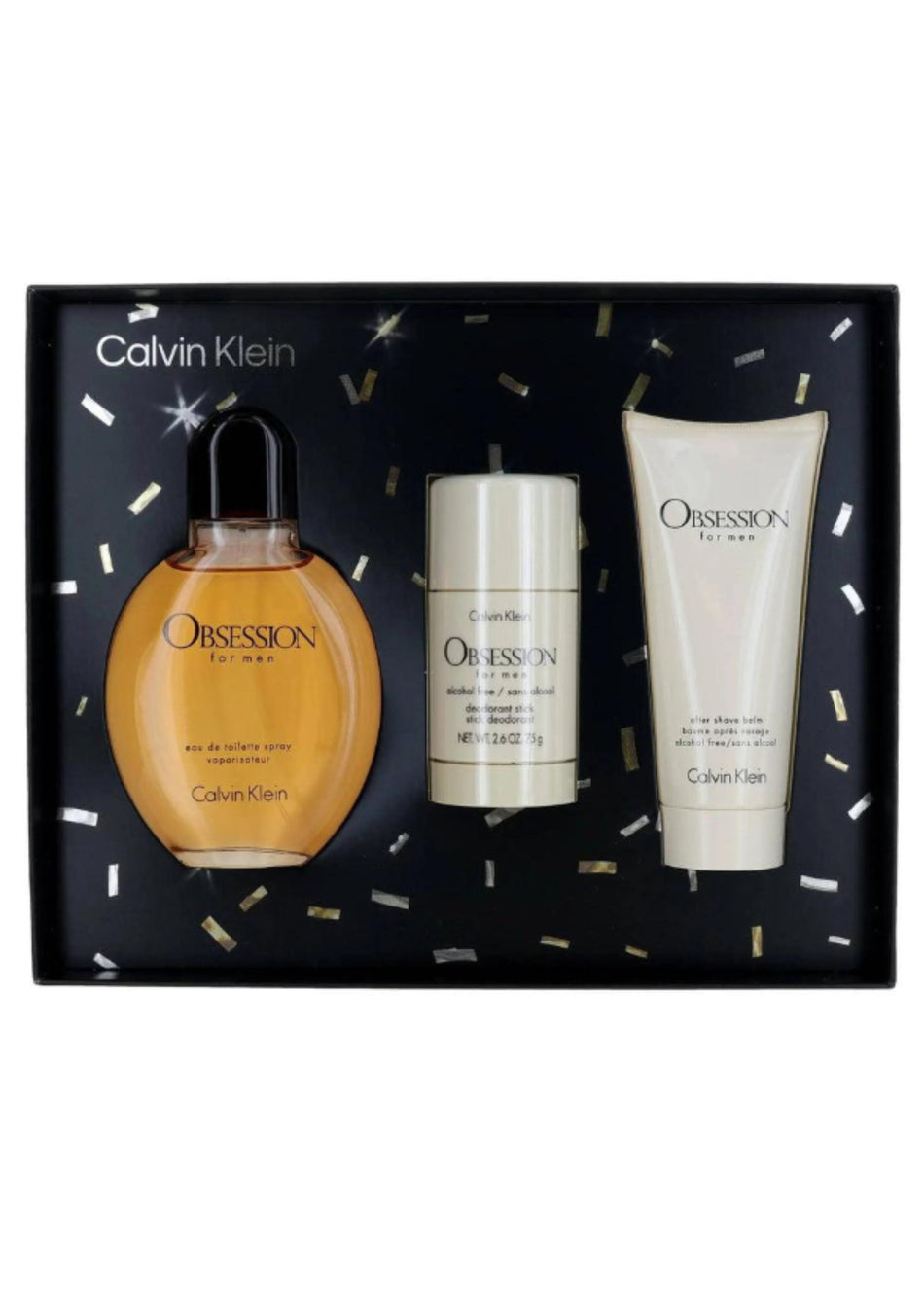 Calvin Klein Obsession EDT Men 125ml + Deodorant Stick 75g + After Shave 100ml