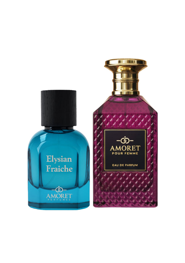 Elysian Fraiche 100ml (U)+Amoret Pour Femme(W) 100ml