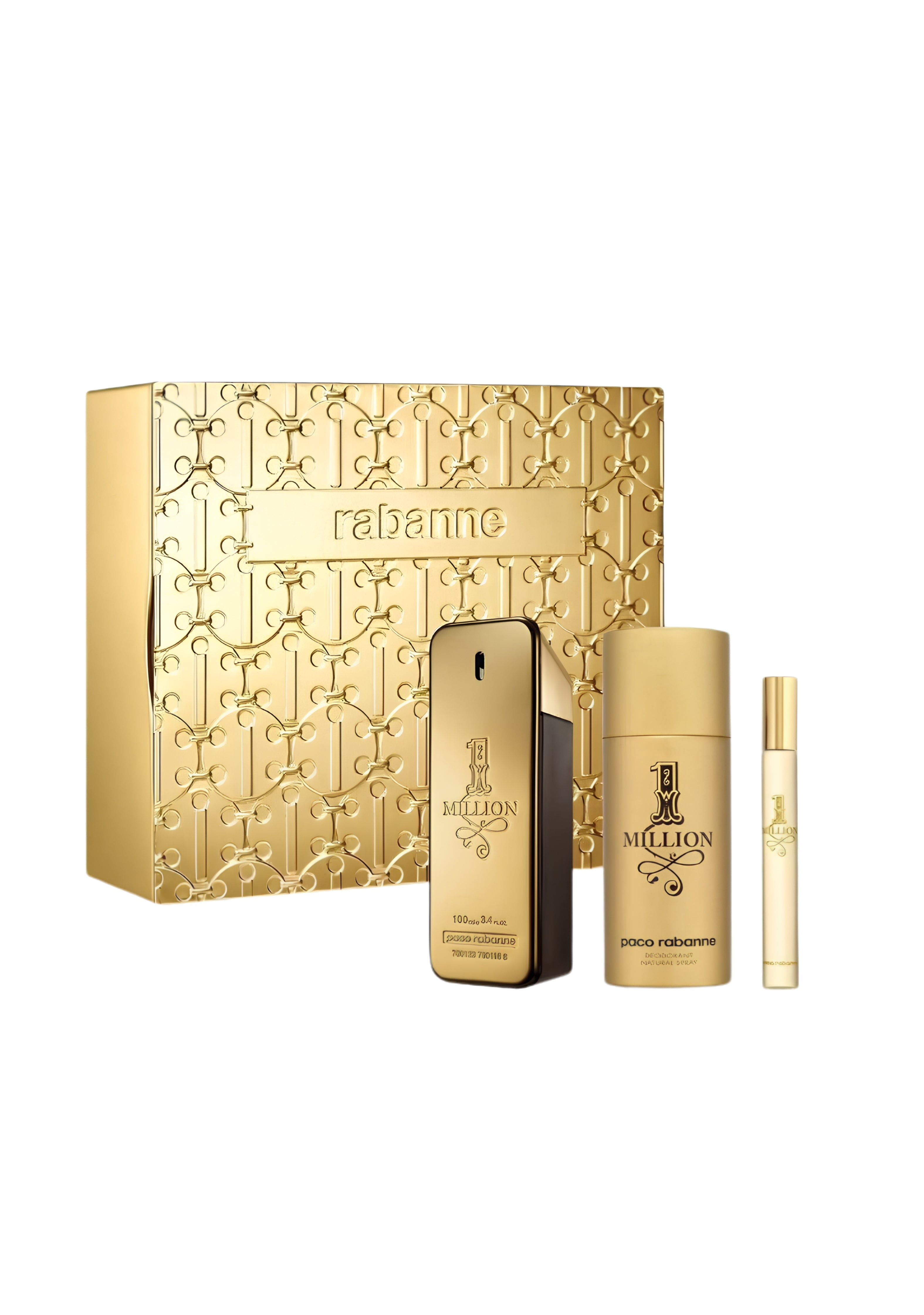 Paco Rabanne 1 Million EDT 100ml + Travel Spray 10ml + Shower Gel 100m ...