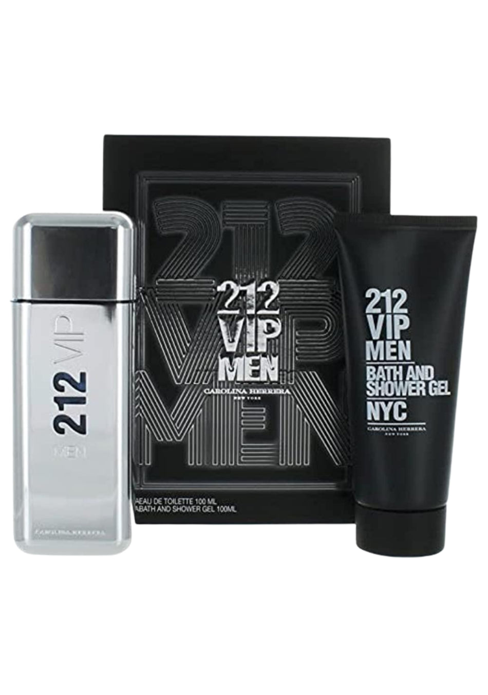 Carolina Herrera 212 VIP Men EDT 100ml + Shower Gel 100ml Gift Set for Men