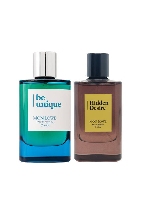 Mon Lowe Be Unique(M) 100ml + Mon Lowe Hidden Desire (U) 100ml