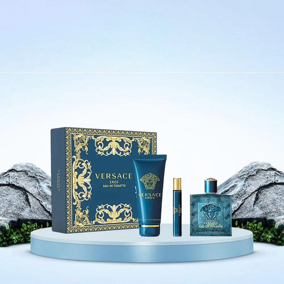 Versace Eros Eau de Parfum for Men 3 pcs Gift Set