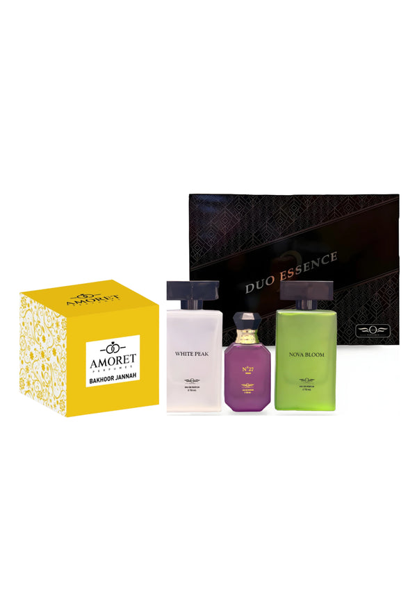 Odore Duo Essence Gift Set +Amoret Perfumes Bakhoor Jannah