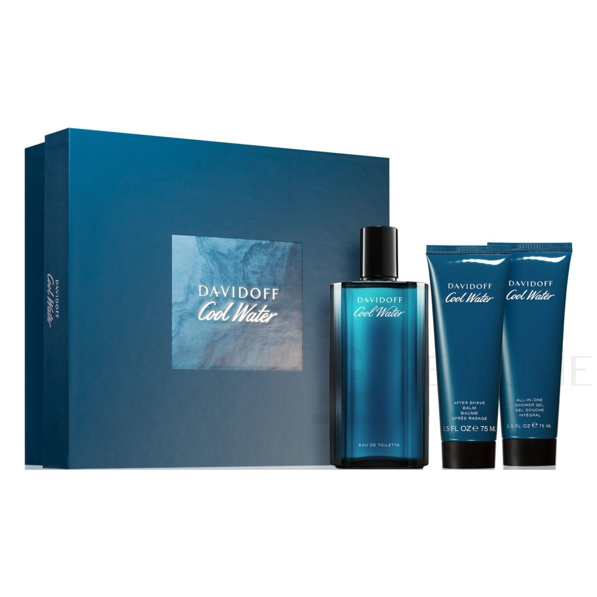 Davidoff Cool Water Eau De Toilette 3-Piece Gift Set for Men