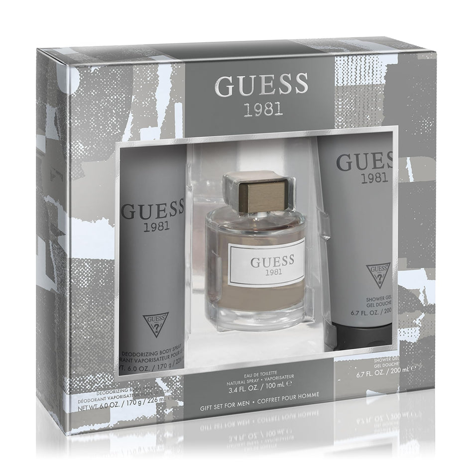 Guess 1981 Eau de Toilette 3-Piece Gift Set for Men