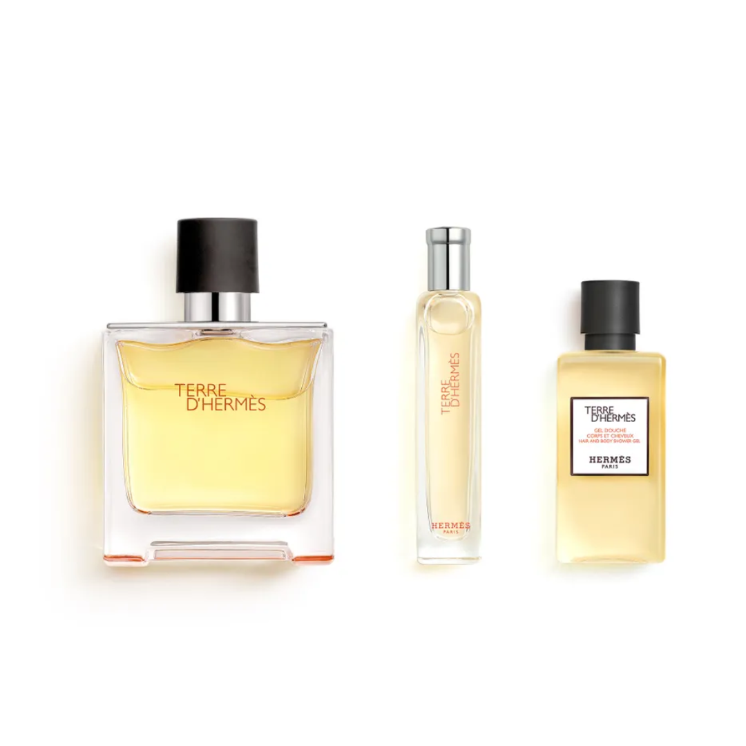 Hermès Terre D'Hermès Parfum 3-Piece Gift Set for Men