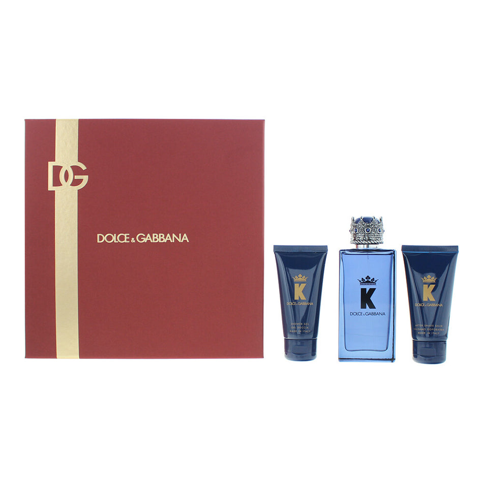 K by Dolce&Gabbana Eau De Toilette 3-Piece Gift Set for Men