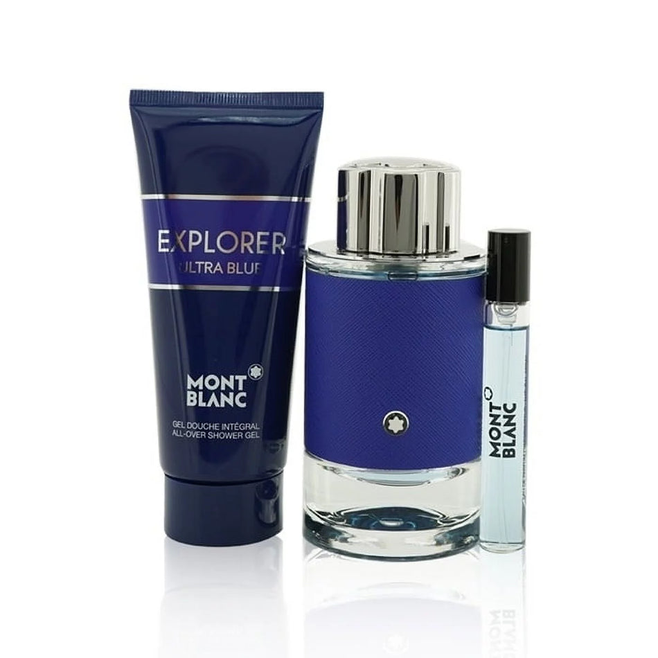 Mont Blanc Explorer Ultra Blue Eau De Parfum for Men Set