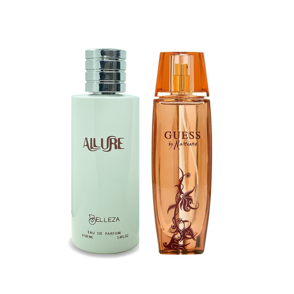 Guess By Marciano 100 мл и Belleza Allure 100 мл
