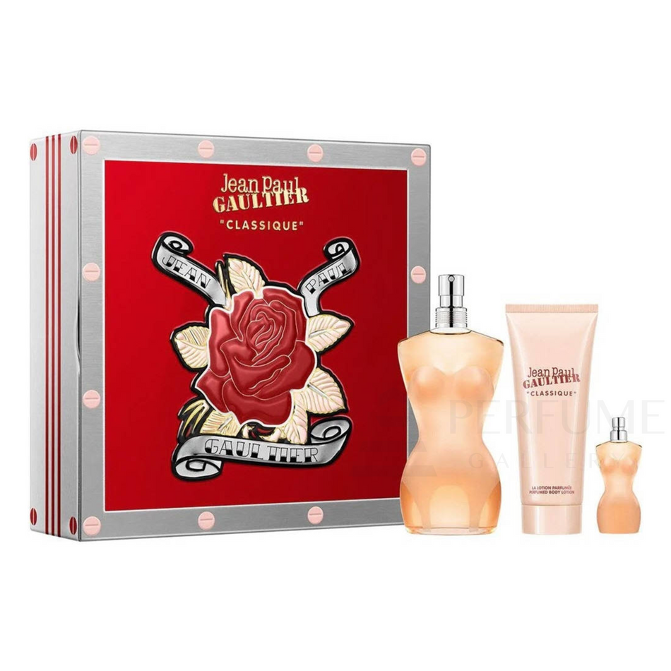 Jean Paul Gaultier Classique Eau De Toilette For Women 3Pcs Gift Set