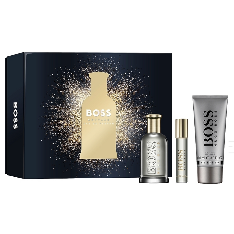 Hugo Boss Bottled Eau De Parfum 3 Piece Gift Set for Men