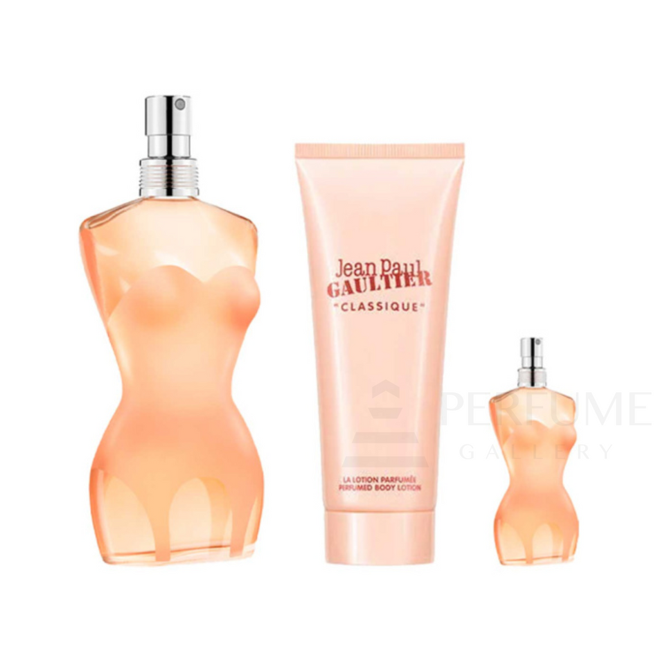 Jean Paul Gaultier Classique Eau De Toilette For Women 3Pcs Gift Set