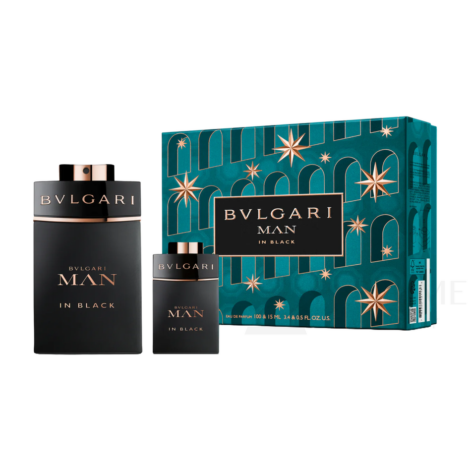 Bvlgari Man In Black Eau De Parfum For Men 2Pcs Gift Set