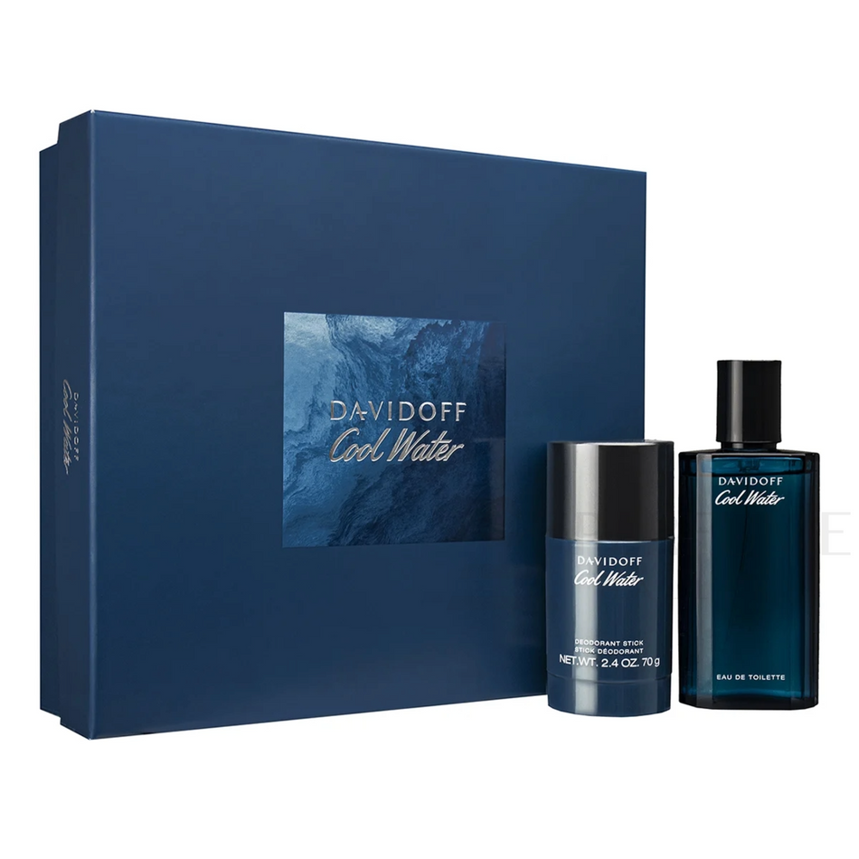 Davidoff Cool Water Eau De Toilette 2Pcs Gift Set for Men