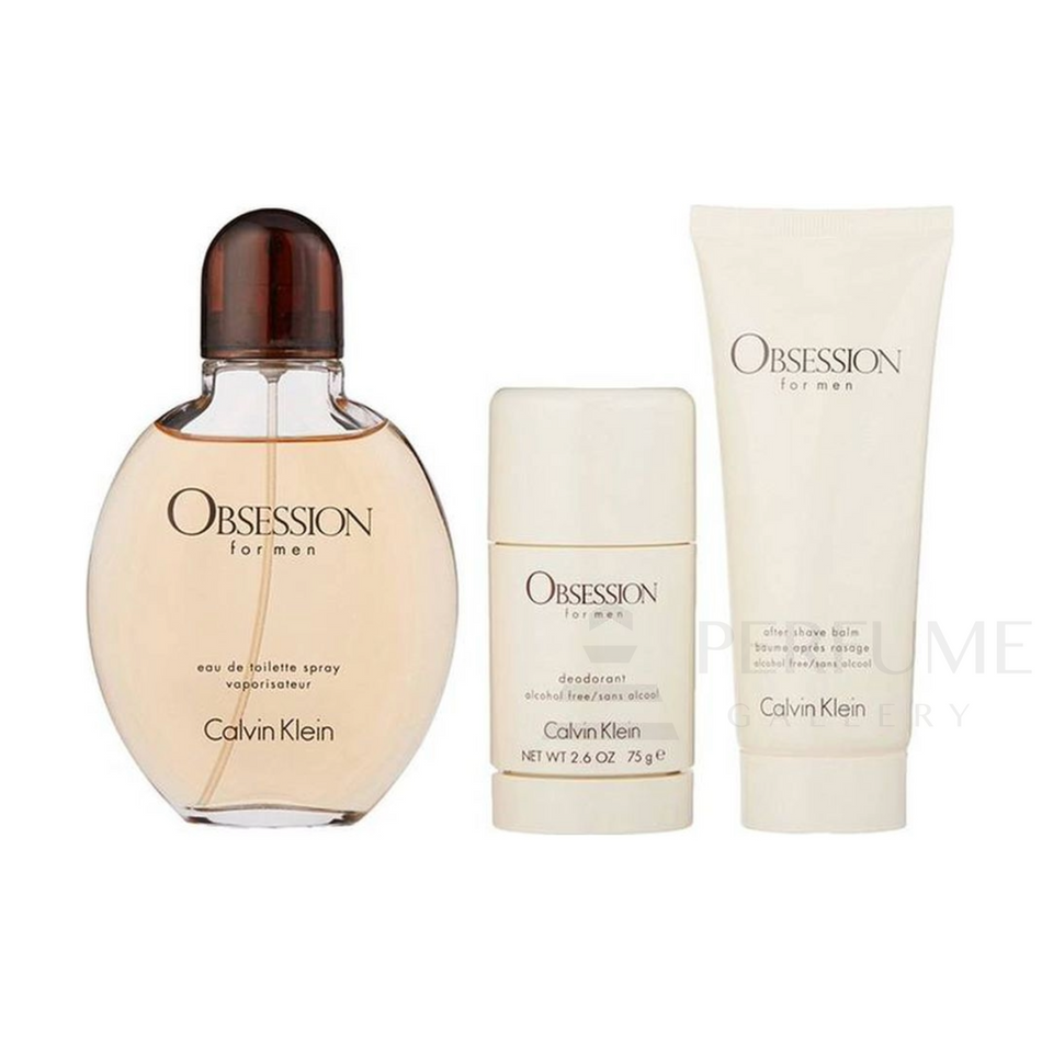 Calvin Klein Obsession Eau de Toilette 3Pcs Gift Set for Men