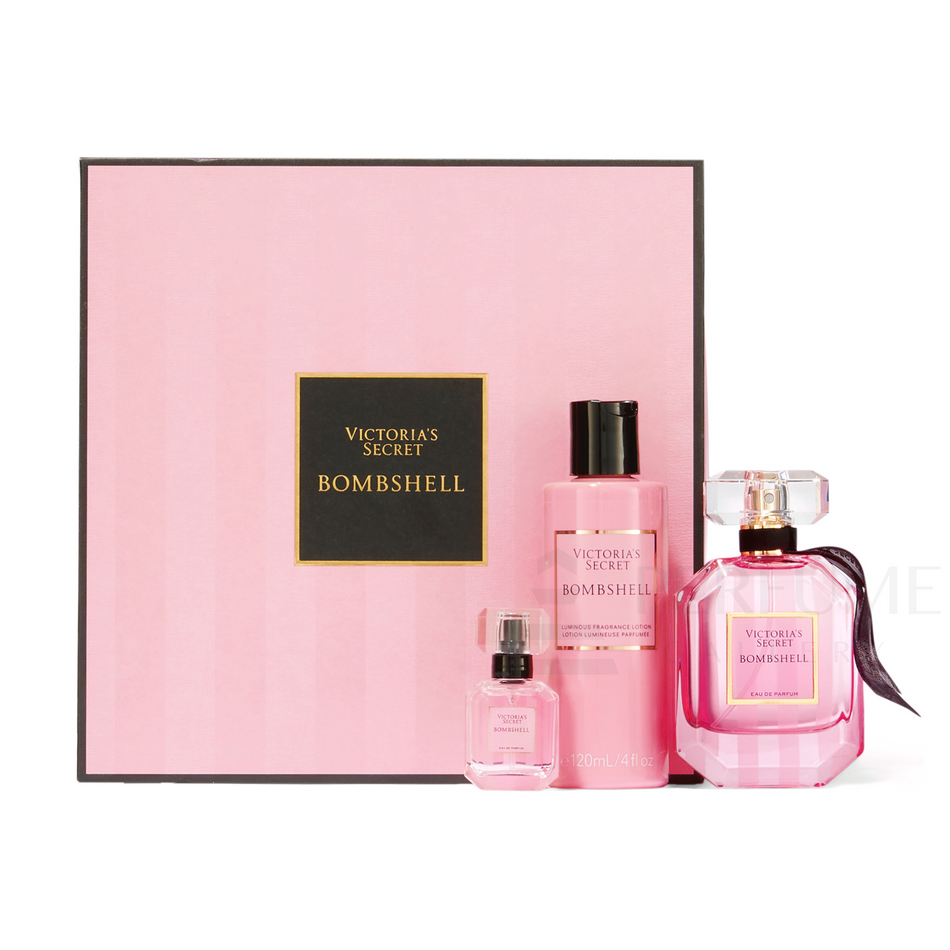 Victoria's Secret Bombshell Eau de Parfum for Women 3Pcs Gift Set