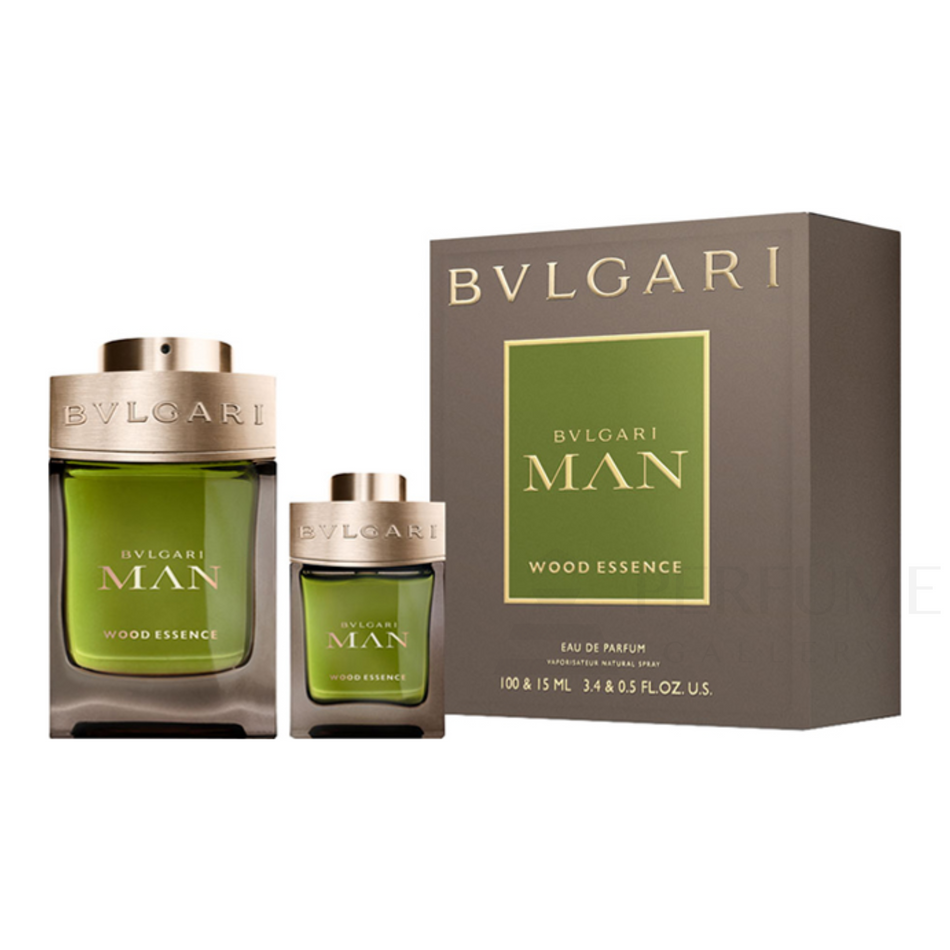 Bvlgari Man Wood Essence Eau De Parfum for Men 2Pcs Gift Set