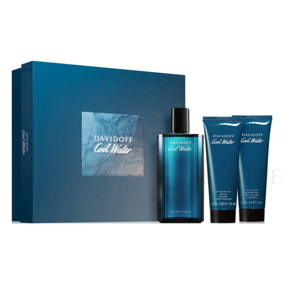 Davidoff Cool Water Eau De Toilette 3Pcs Gift Set for Men