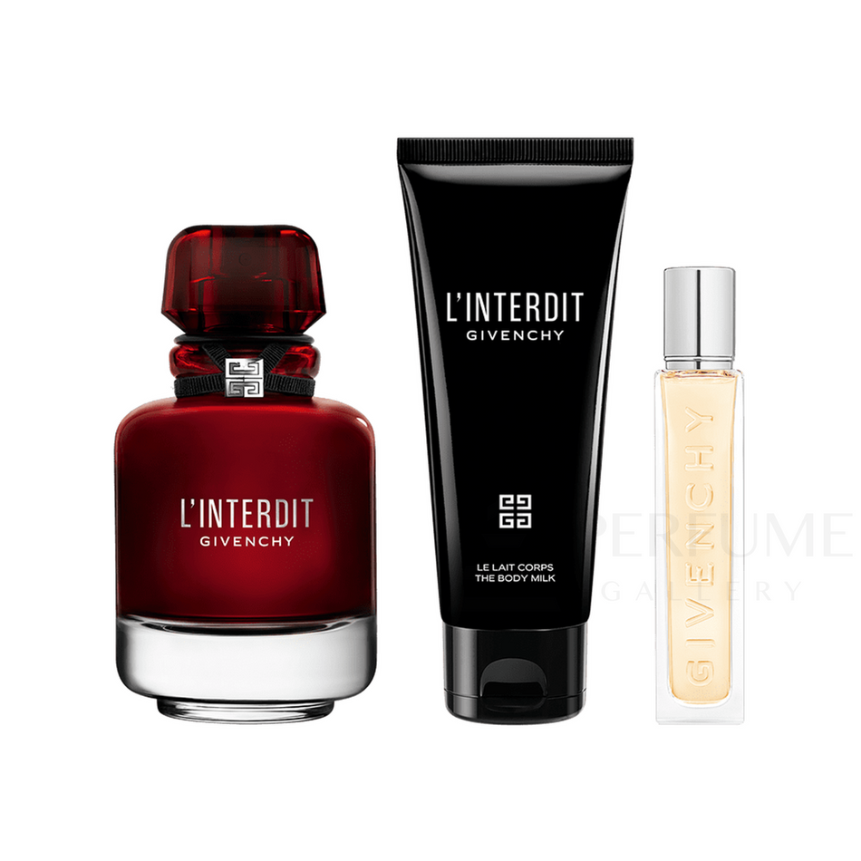 Givenchy L'interdit Rouge Eau De perfum For Women 3Pcs Gift Set