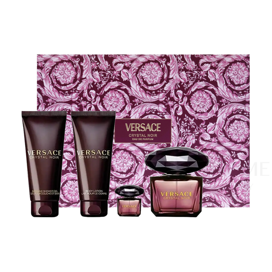 Versace Crystal Noir Eau de Parfum for Women 4 Pcs Gift Set