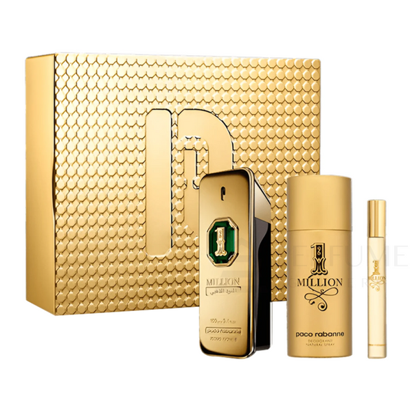 Rabanne 1 Million Golden Oud Parfum Intense 3-Piece Gift Set for Men