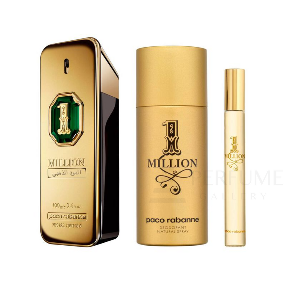 Paco Rabanne 1 Million Oud Intense LE Parfum for Men 3 Pcs Gift Set