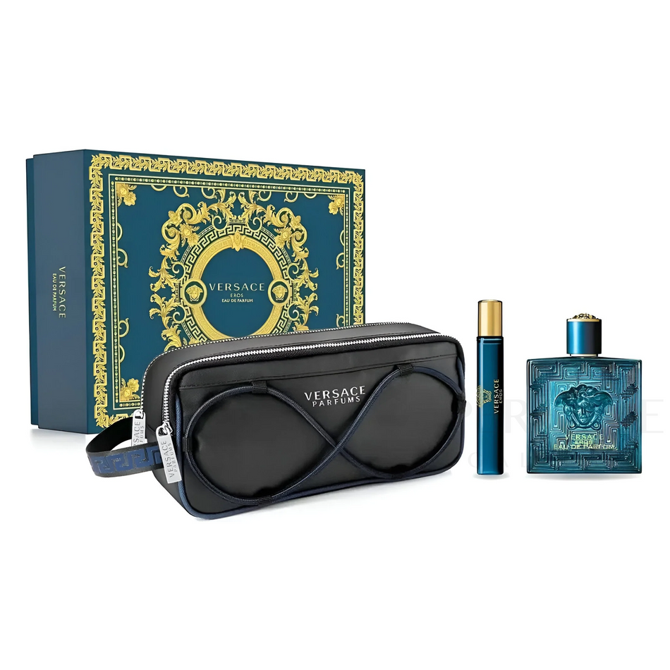 Versace Eros Eau de Parfum for Men 3 Pcs Gift Set