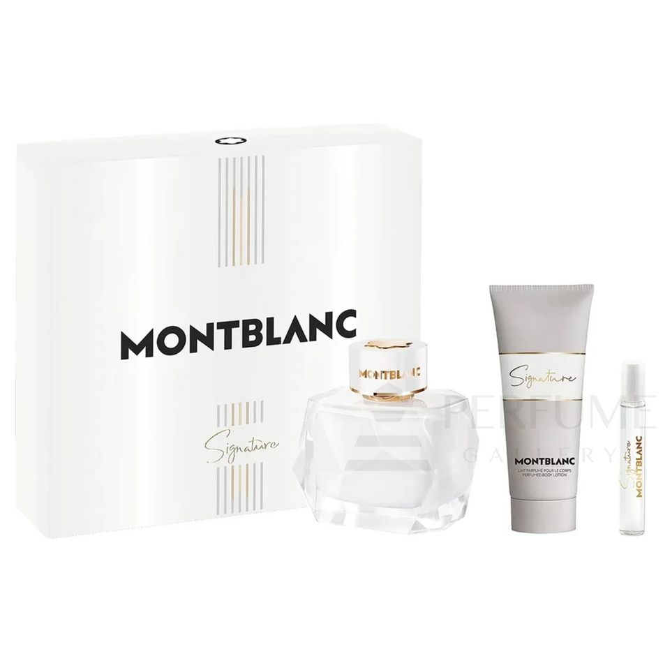 Mont Blanc Signature Eau De Parfum 3Pcs Gift Set For Women