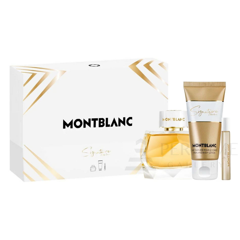 Mont Blanc Signature Absolue Eau De Parfum 3Pcs Gift Set For Women