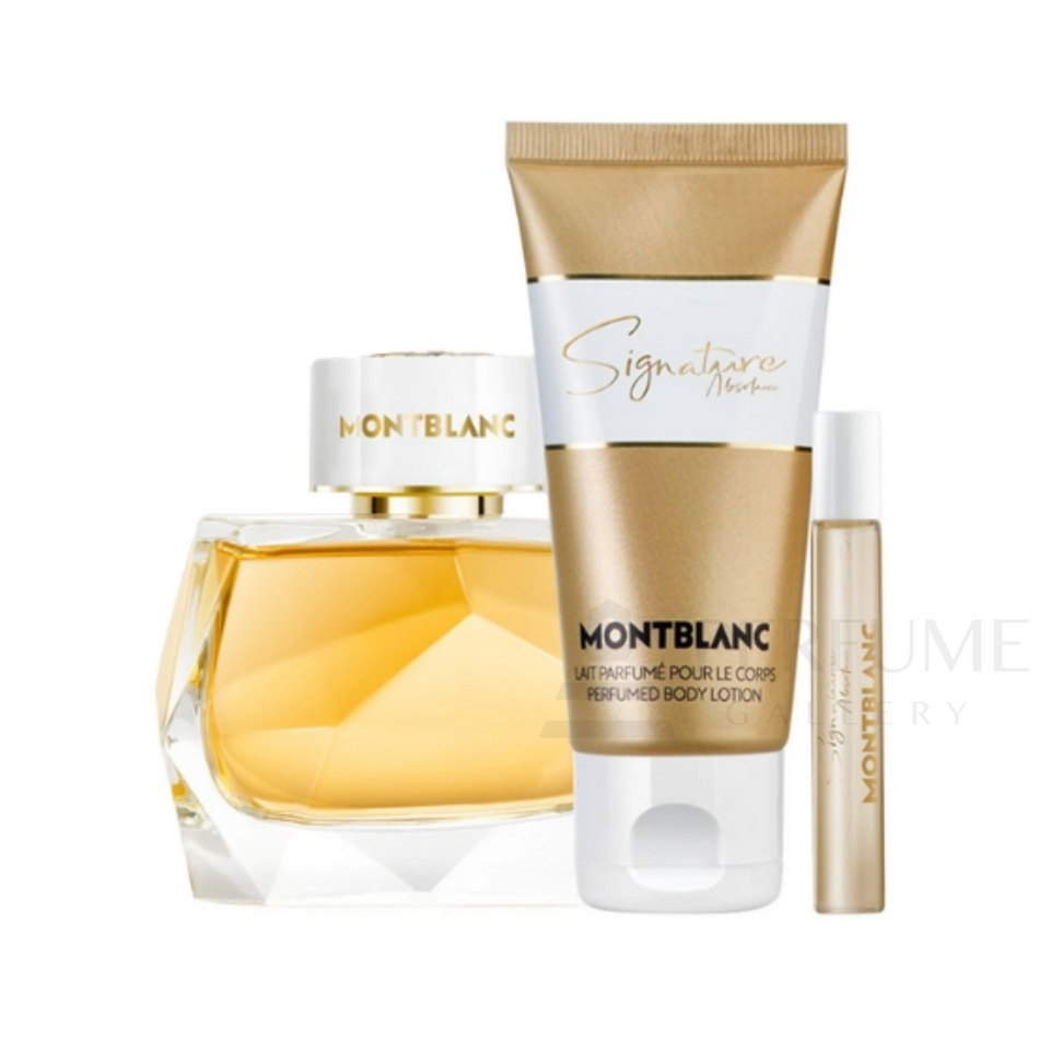 Mont Blanc Signature Absolue Eau De Parfum 3Pcs Gift Set For Women