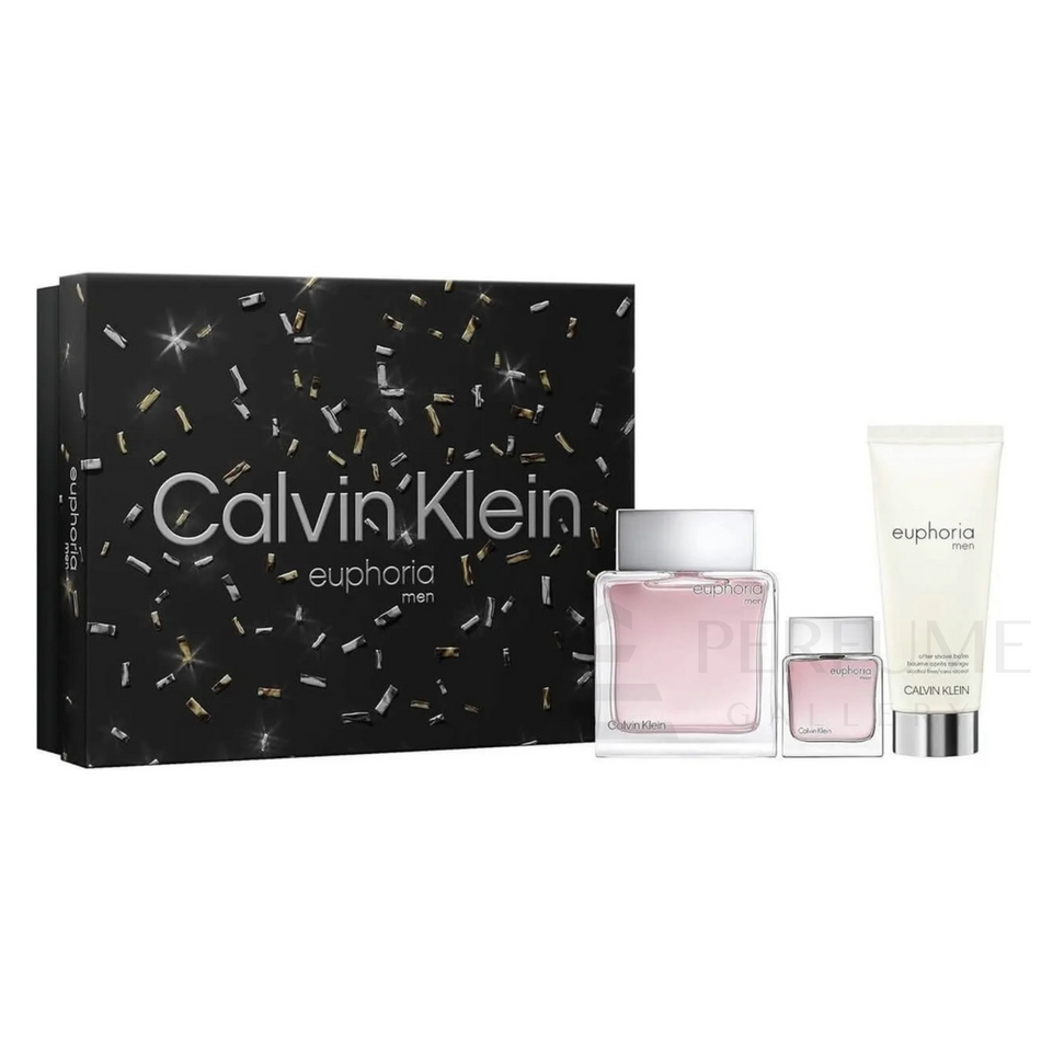 Calvin Klein Euphoria Eau de Toilette 3Pcs Gift Set for Men