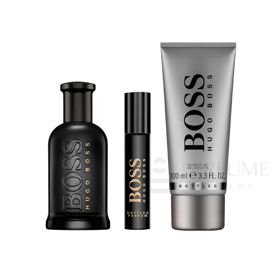 Hugo Boss Bottled Parfum 3 Piece Gift Set for Men