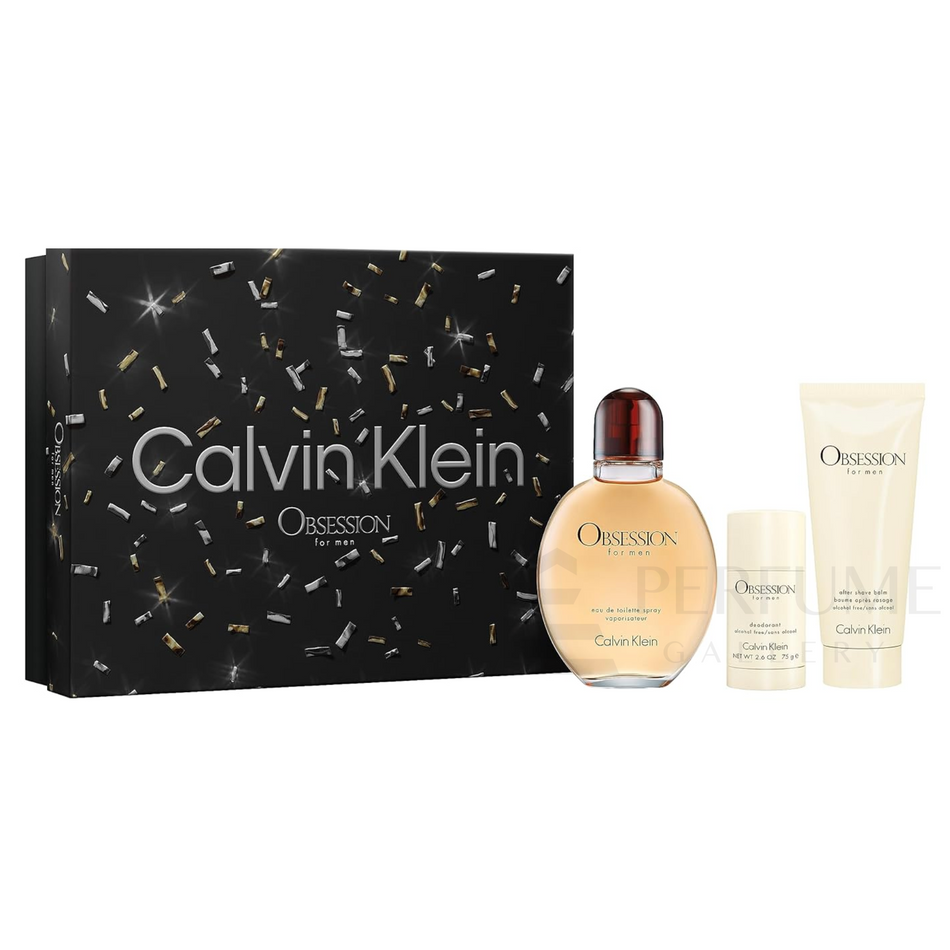 Calvin Klein Obsession Eau de Toilette 3Pcs Gift Set for Men