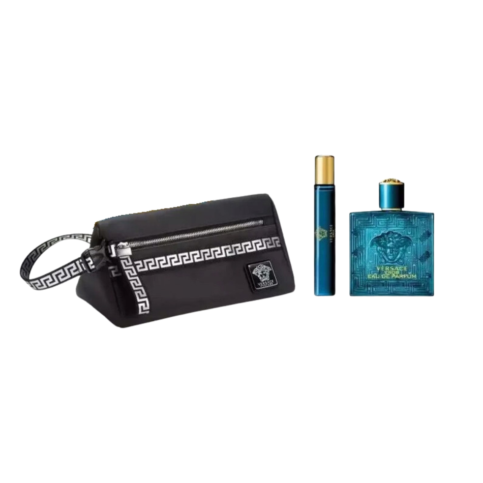 Versace Eros Eau De Parfum  3-Piece Gift Set for Men