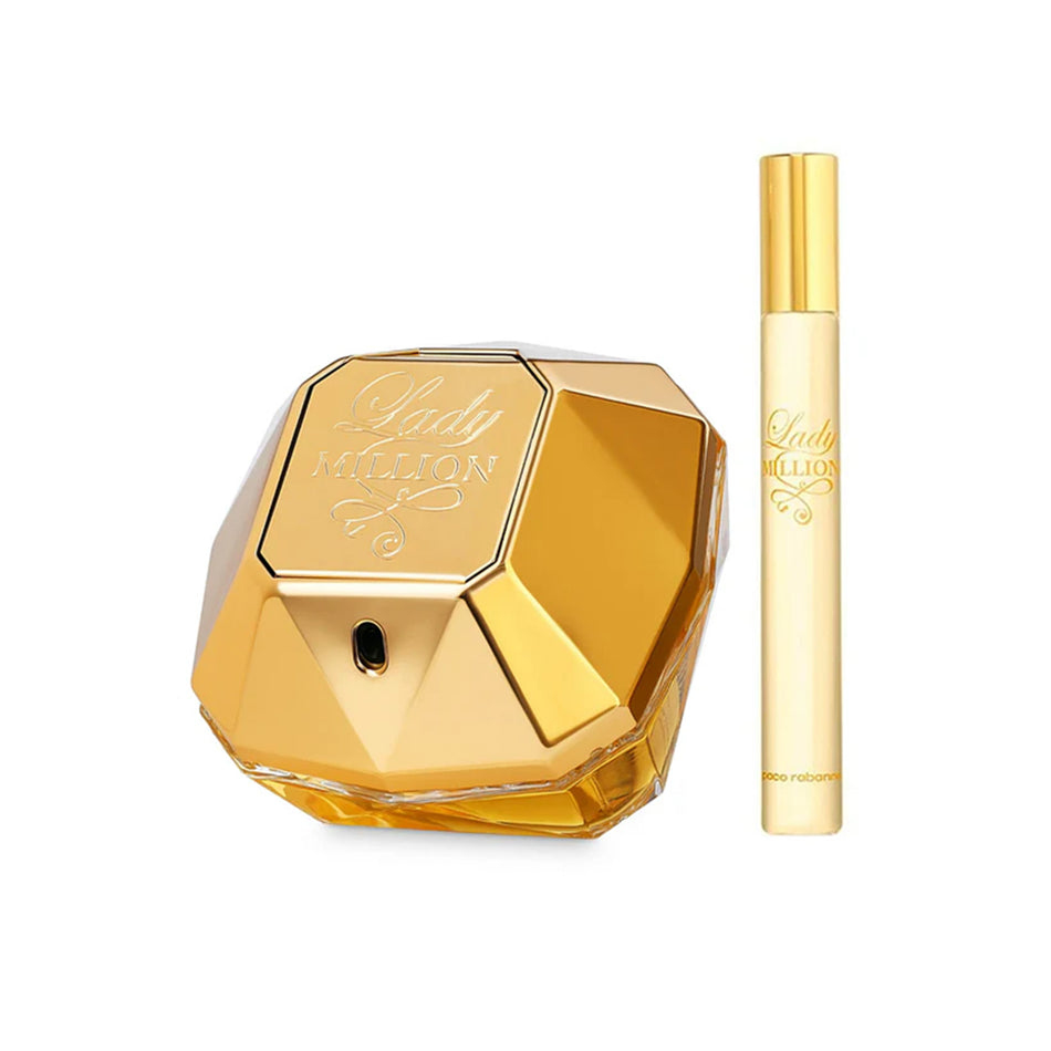 Rabanne Lady Million Eau De Parfum Travel Duo 2-Piece Gift Set for Women