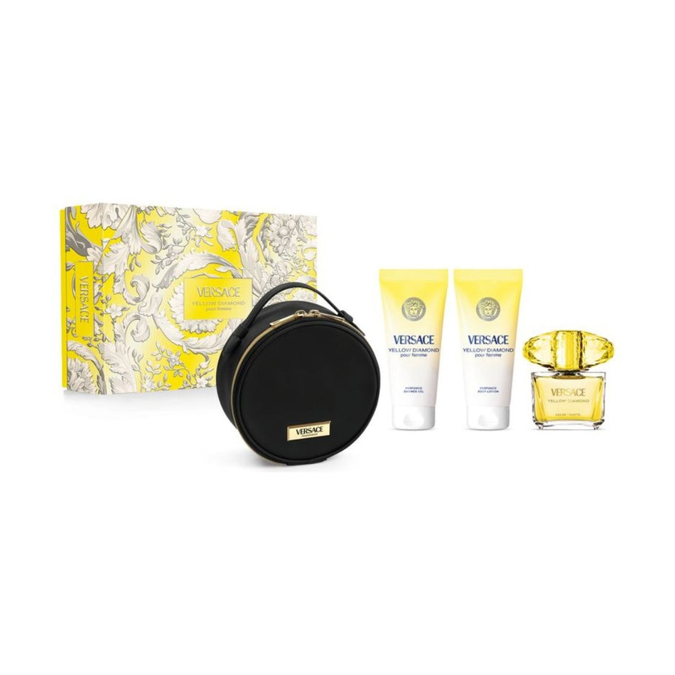 Versace Yellow Diamond Pour Femme Eau De Toilette 4-Piece Gift Set for Women