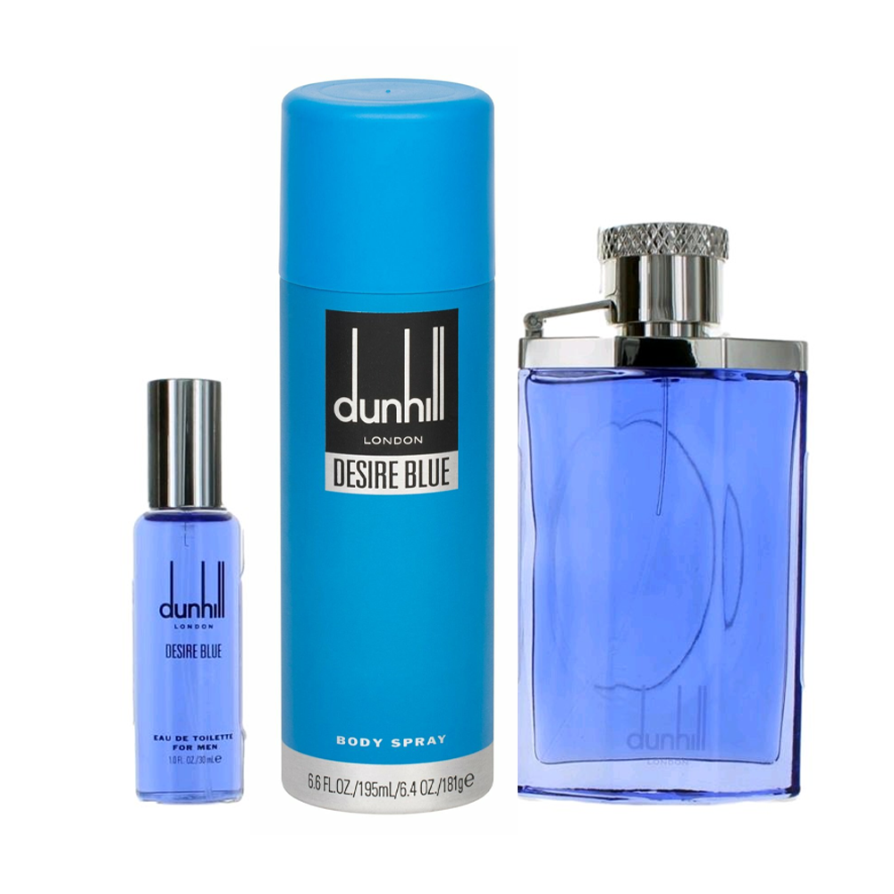Dunhill Desire Blue For Men 3Pcs Set - Eau De Toilette (EDT)